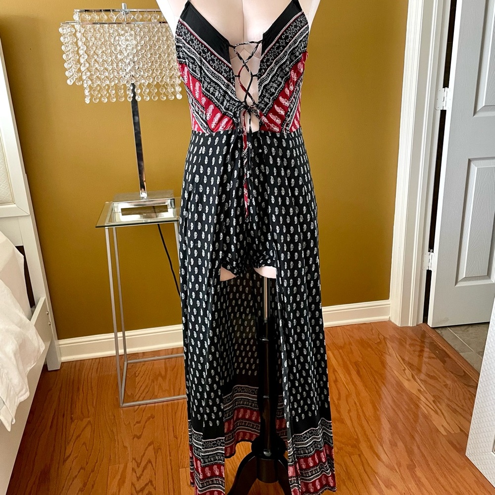 Into Romper/Dress from LF Stores. Sz M but fit is a Small